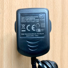 Load image into Gallery viewer, BT CORDLESS PHONE POWER ADAPTER ITEM CODE 094096
